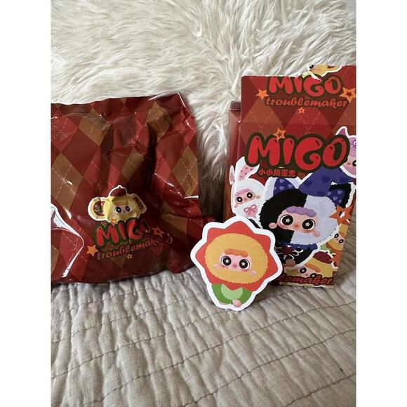 POP MART Other - MIGO Little Troublemaker Plush Series Plush Pendant Blind Box Confirmed Chomper